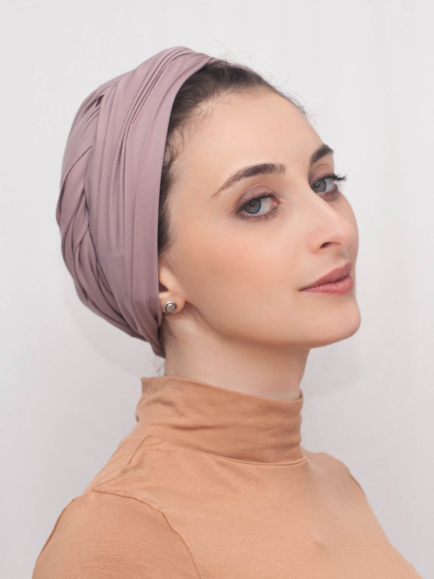 Multifunctional headwrap - mauve