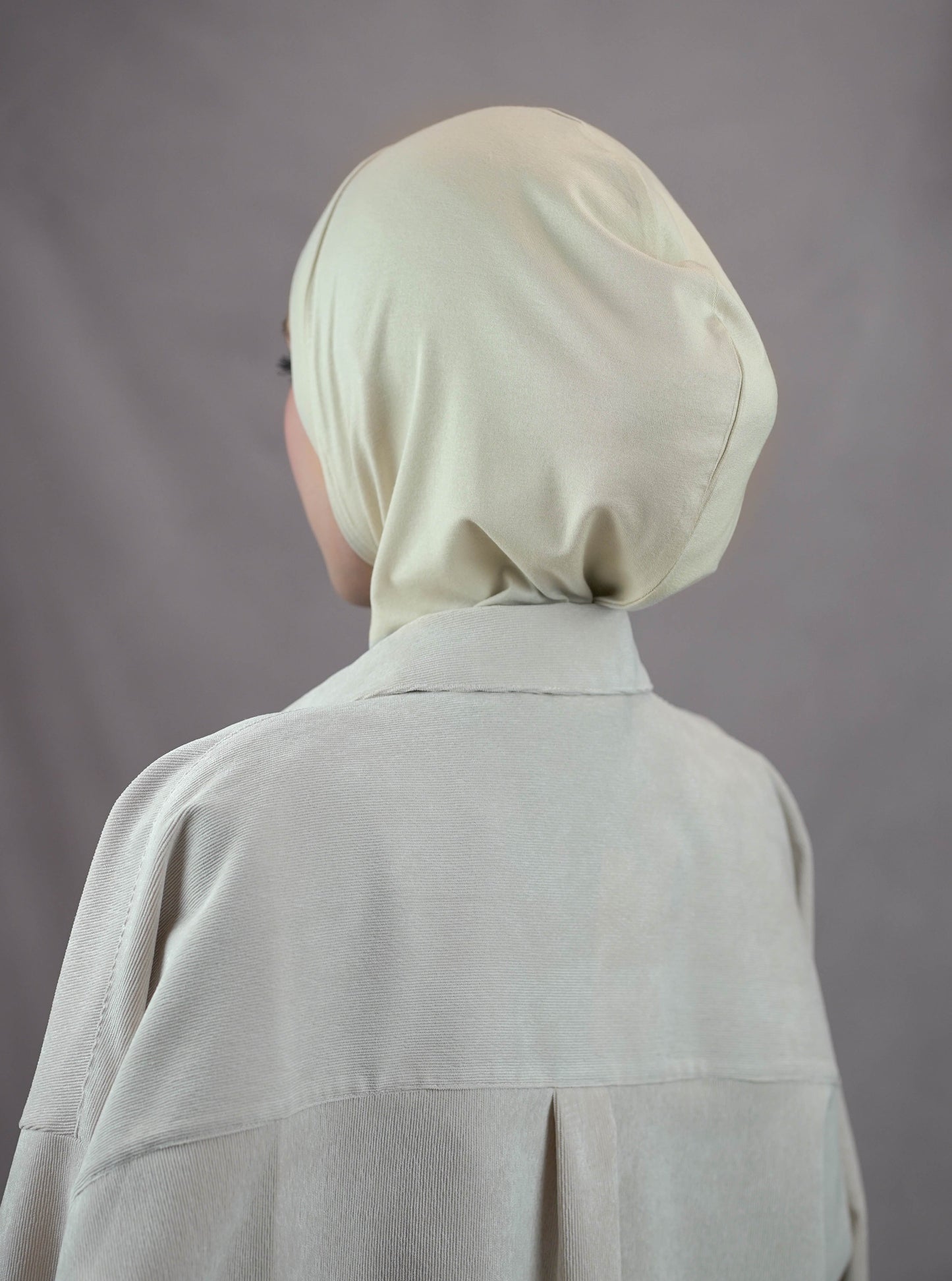 Zip hijab - creme