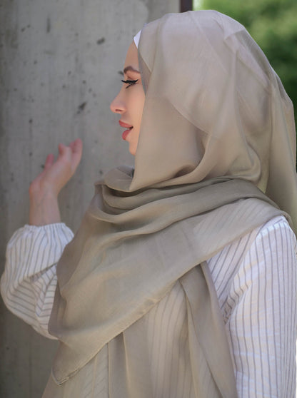 Airy modal scarf - lightgrey